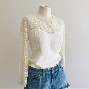 Vintage Cream Blouse